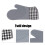 Guanti in silicone e cotone 129 g 30  18,5 cm grigio 6