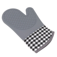 Guanti in silicone e cotone 129 g 30 18,5 cm grigio