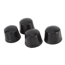 4 pièces de capuchons anti-poussière de jante en caoutchouc de 42 mm pour 110-300 cm3 Noir