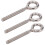 10 pezzi bulloni ad occhiello per sollevamento M6x73 73 mm argento 13
