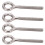 10 pezzi bulloni ad occhiello per sollevamento M6x73 73 mm argento 15