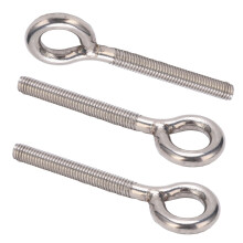 10 pezzi bulloni ad occhiello per sollevamento M6x73 73 mm argento