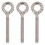 10 pezzi bulloni ad occhiello per sollevamento M6x73 73 mm argento 16
