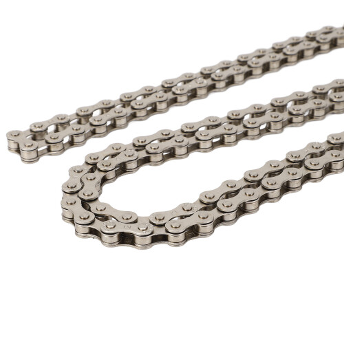 Catena da single speed, 114 maglie, 1/2in x 1/8in, argento. 2