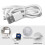 ClipOn Lampe de bureau 1400mAh, 12x6x7cm, blanc 3
