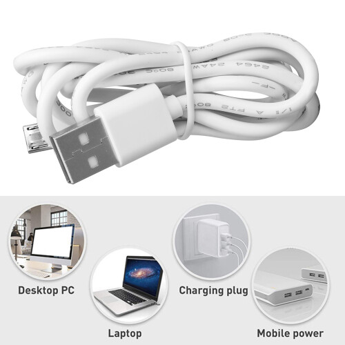 ClipOn Lampe de bureau 1400mAh, 12x6x7cm, blanc 2