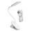 ClipOn Lampe de bureau 1400mAh, 12x6x7cm, blanc 2