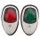 2 pezzi di luci di navigazione LED per barca 10-30V Rosso/Verde 2