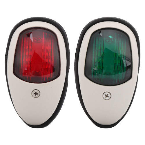 2 pezzi di luci di navigazione LED per barca 10-30V Rosso/Verde 1