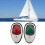 2 pezzi di luci di navigazione LED per barca 10-30V Rosso/Verde 14