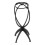Supporto pieghevole per testa per parrucche in PP 34 cm x 16,5 cm Nero 8