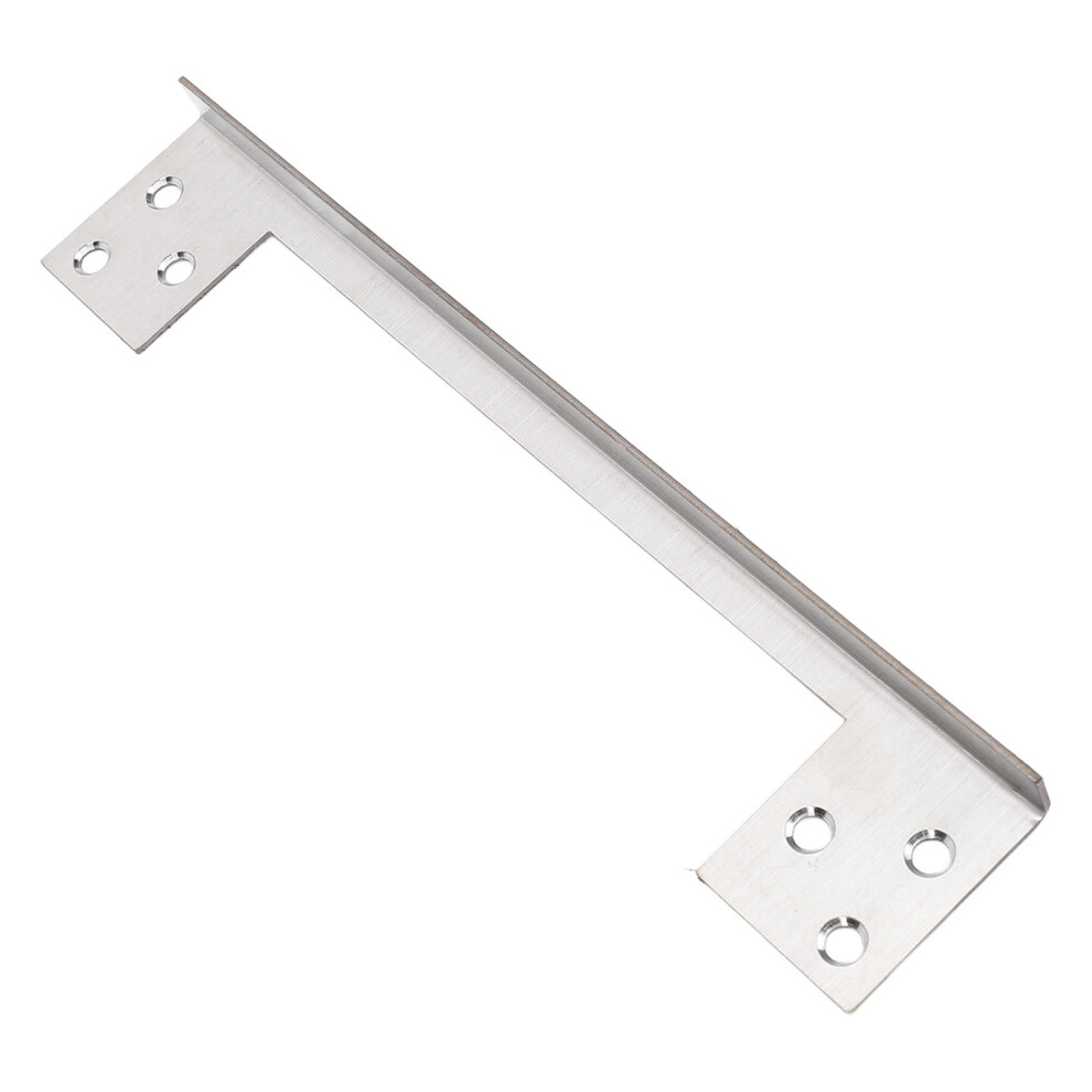 Door Latch Guard Plate Outswing Door Security Protector Stainless Steel Door Latch Guard L Shaped Door Reinforcement Plate For Home 7Inch 4681322719359