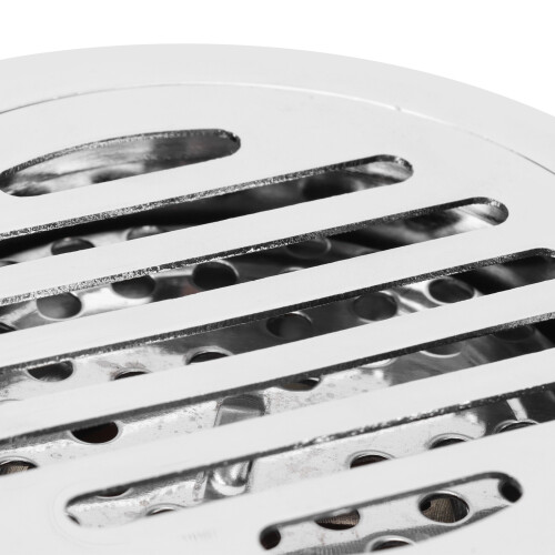 Scarico a pavimento rotondo in rame 9,6 oz 10x10 cm argento 2