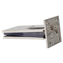 Clip de verre en acier inoxydable 304 charge de 50kg 119x58mm