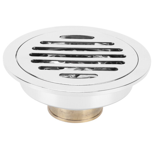 Scarico a pavimento rotondo in rame 9,6 oz 10x10 cm argento 1
