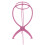 Supporto pieghevole per testa di parrucca 34cm/13,4in Rosa-Rosso 6