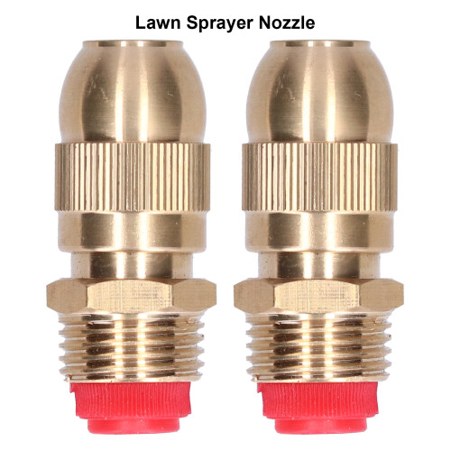 2 pezzi di ugello irroratore regolabile in ottone G1/2 5,5 cm 2