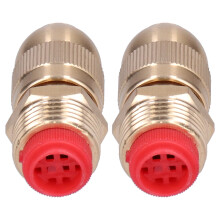 2 pezzi di ugello irroratore regolabile in ottone G1/2 5,5 cm