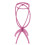 Supporto pieghevole per testa di parrucca 34cm/13,4in Rosa-Rosso 16