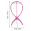 Supporto pieghevole per testa di parrucca 34cm/13,4in Rosa-Rosso 10
