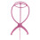 Supporto pieghevole per testa di parrucca 34cm/13,4in Rosa-Rosso 7