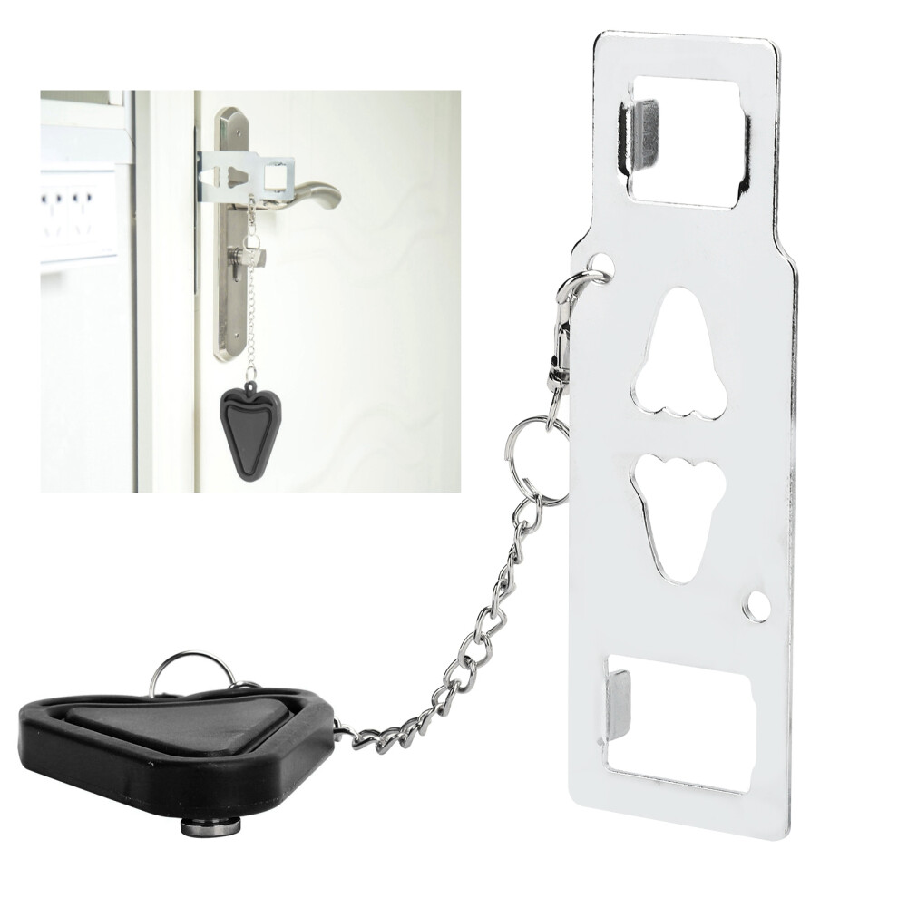 Portable Door Lock Home Security Door Locker Door Lock Security Devices For Traveling Hotel Home Apartment College 7621322720945