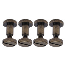 20 Sets 8x6mm Antikes Bronze Befestigungsschrauben Nieten für DIY-Handwerk