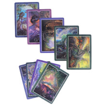 Jeu de cartes de Tarot 10,3 7,4 cm Papier holographique
