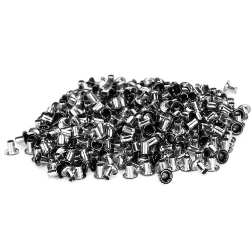 Occhielli in ottone 500 pezzi foro interno da 2 mm nero lucido