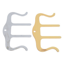 2 pezzi porta clip per libro di spartiti in ferro 110x65x0,8 mm