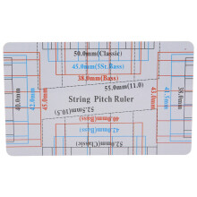 Jauge et règle d’action des cordes en PVC 85  54 mm 3,3  2,1 po
