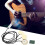 Pickup per chitarra piezoelettrico autoadesivo nero 1