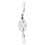 Porte-clé à corde anti-perte, 10 cm, 2,8 cm, 20 g, Couleur 2
