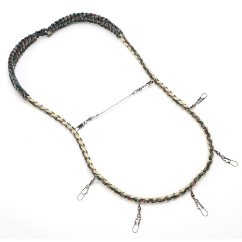 Laccetto in nylon multicolore per pesca a mosca, 100 cm, 2,2 cm