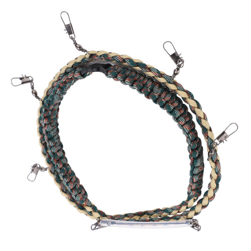 Laccetto in nylon multicolore per pesca a mosca, 100 cm, 2,2 cm 2