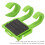 Vert gazon ABS+Mousse Support de canne à mouche 58g 124x89mm 7