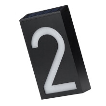 Solar House Number Light LED Illuminated Address Plaque for Houses Address Numbers Solar Powered LED Address Sign for Home Villa Yard Stree