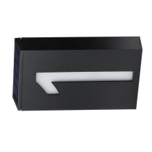 Luce solare per numero civico 1000mAh 17.8*9.8*4cm Nero Bianco
