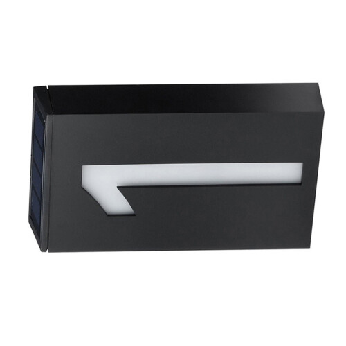 Luce solare per numero civico 1000mAh 17.8*9.8*4cm Nero Bianco