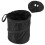 Cestino per auto pieghevole nero 16x20 cm portatile 16