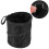 Cestino per auto pieghevole nero 16x20 cm portatile 8