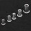 Dadi a ribattino M4/M5/M6/M8, 100 pezzi, alluminio argentato 7