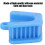 Bloc mors en silicone bleu taille M 34,5  36,5  17 mm 6