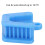 Bloc mors en silicone bleu taille M 34,5  36,5  17 mm 8