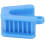 Bloc mors en silicone bleu taille M 34,5  36,5  17 mm 15