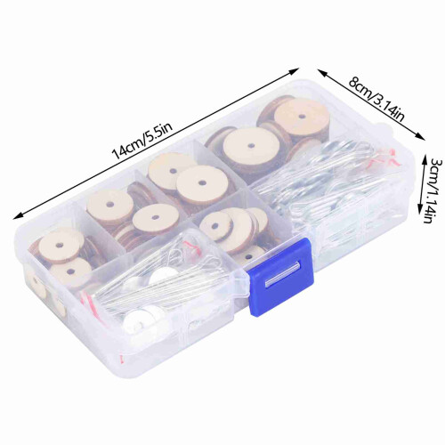 50 ensembles DollJoints Kit – 2 cm, 1,8 cm, 1,6 cm, 1,4 cm, 1,2 cm 1