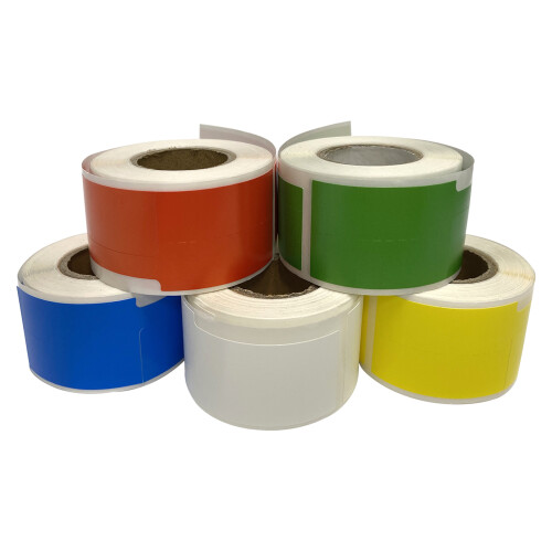 Étiquette de câble DP23 1 rouleau 25x38mm+40mm 100S blanc 1