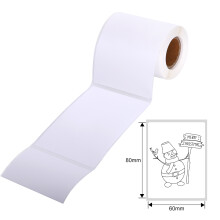 DP30 Rotolo di carta termica per etichette bianco 60x50mm 150S