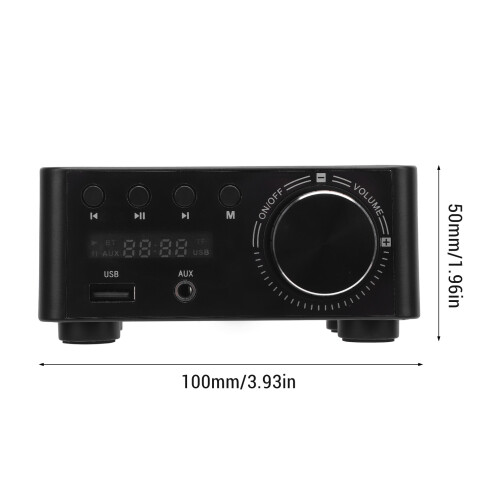 Amplificatore di potenza Bluetooth 5.0, 80 W x 2, DC 9-24V 1