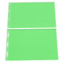 2PCS Beeswax Press Sheets 5.4mm Silicone Flexible Beeswax Foundation Sheet Beekeeper Equipment for Beekeeping Honeycomb Making Green